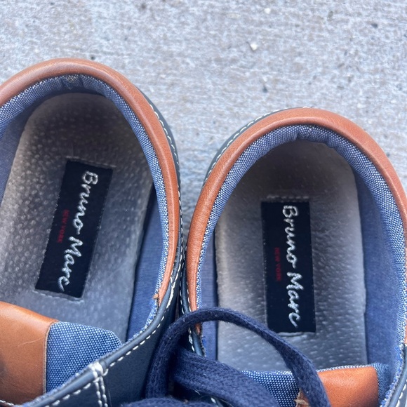 Imperfect men’s oxford inspired denim style shoes Rivera 01 Marc New York size 7 - Picture 8 of 16